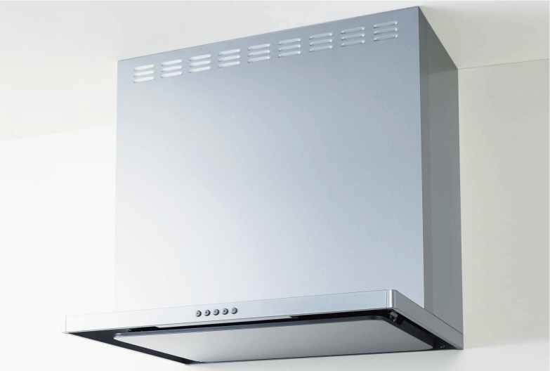 整流板付きフラットスリムレンジフード