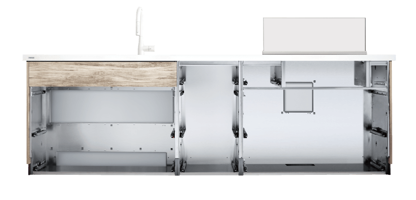 見えない部分まで上質ステンレス