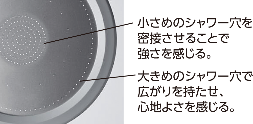 Ｗ水流シャワー